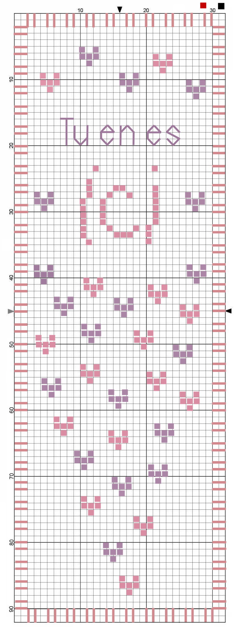 OCTOBRE ROSE // crochet ou point de croix