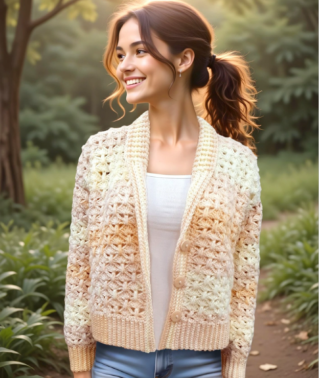 Veste Ermeline Mamie Crochet tuto pdf
