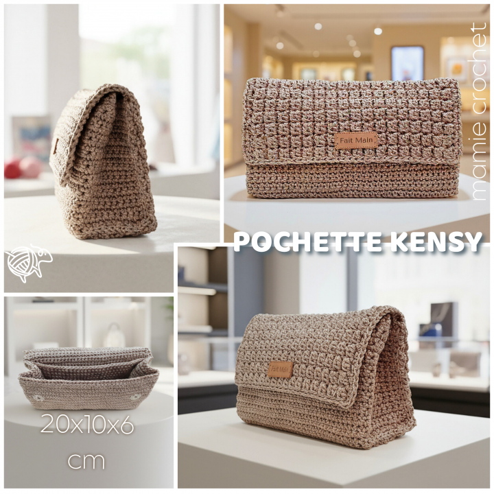 Pochette Kensy Mamie Crochet tuto pdf