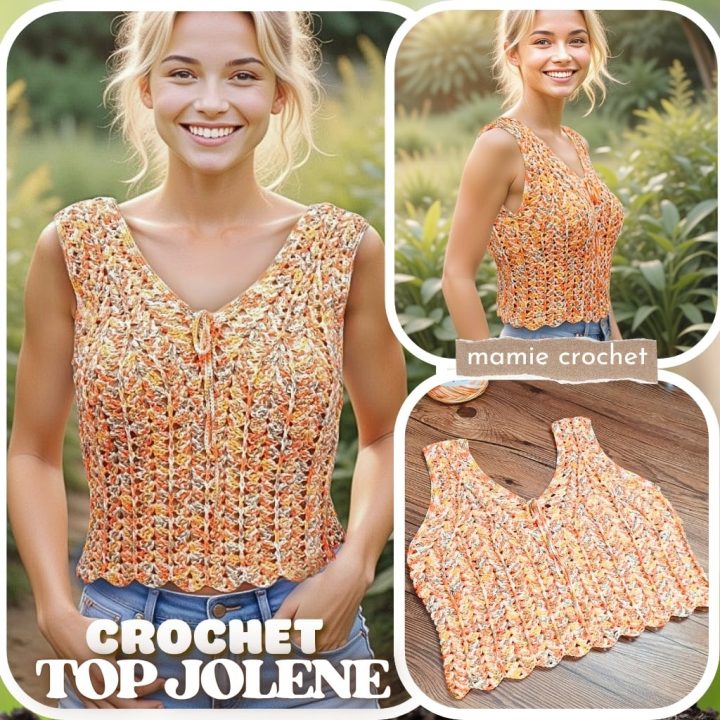 Top Jolene Mamie Crochet tuto pdf