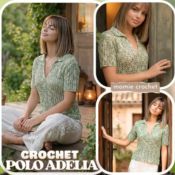 Polo ou robe Adelia Mamie Crochet tuto pdf